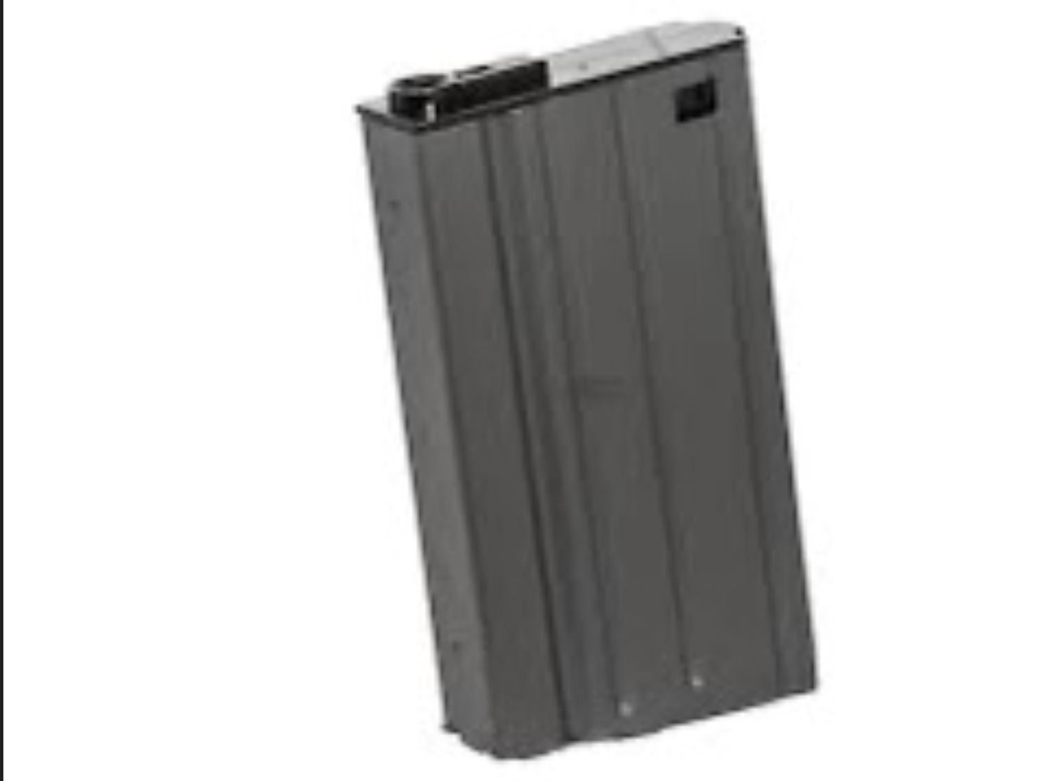A&K 110rd Metal Mid-Cap Magazine for SR-25 Series Airsoft AEG Rifles (Color: Black)