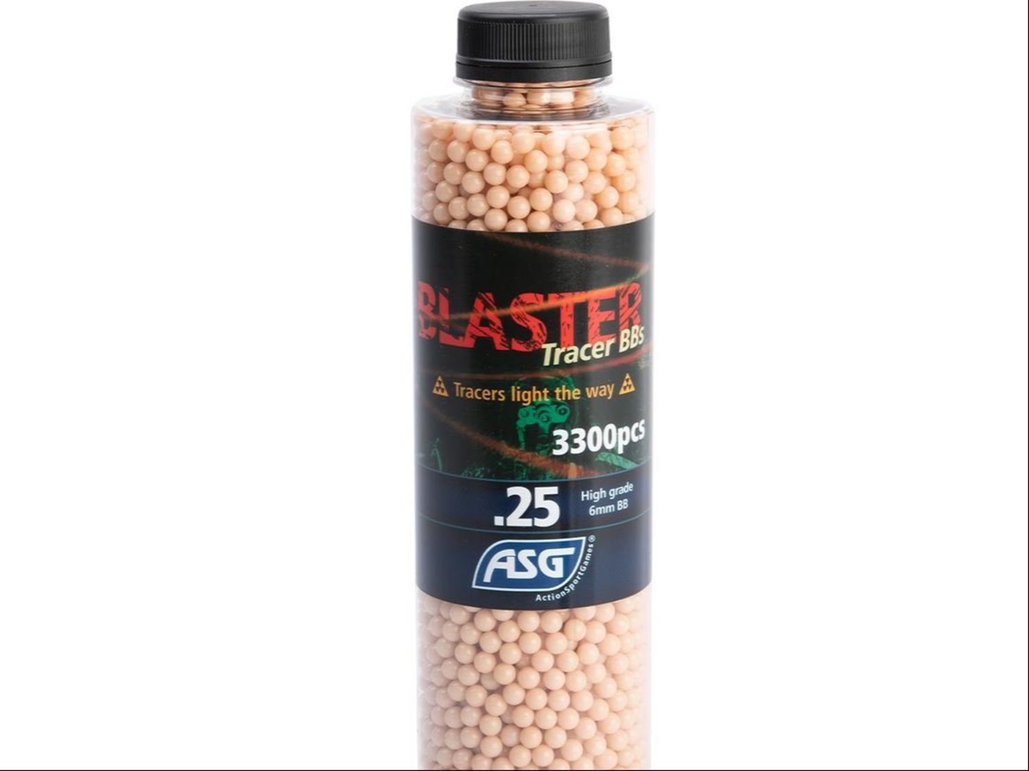 ASG Blaster 6mm Airsoft Tracer BBs (Color: Red / 0.25g / 3300 Rounds)