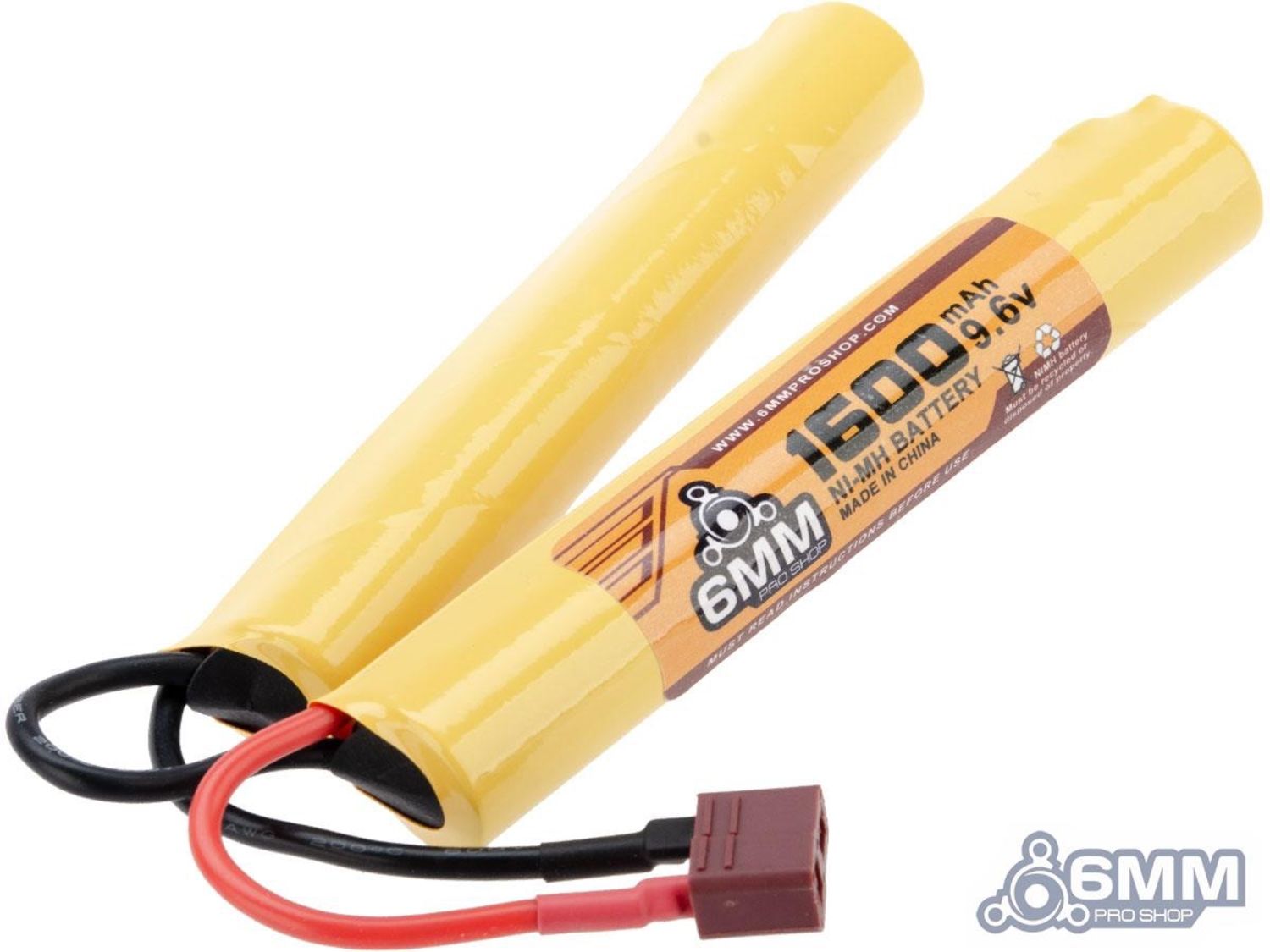 6mm ProShop- 9.6V  1600mAh NiMH Nunchuck