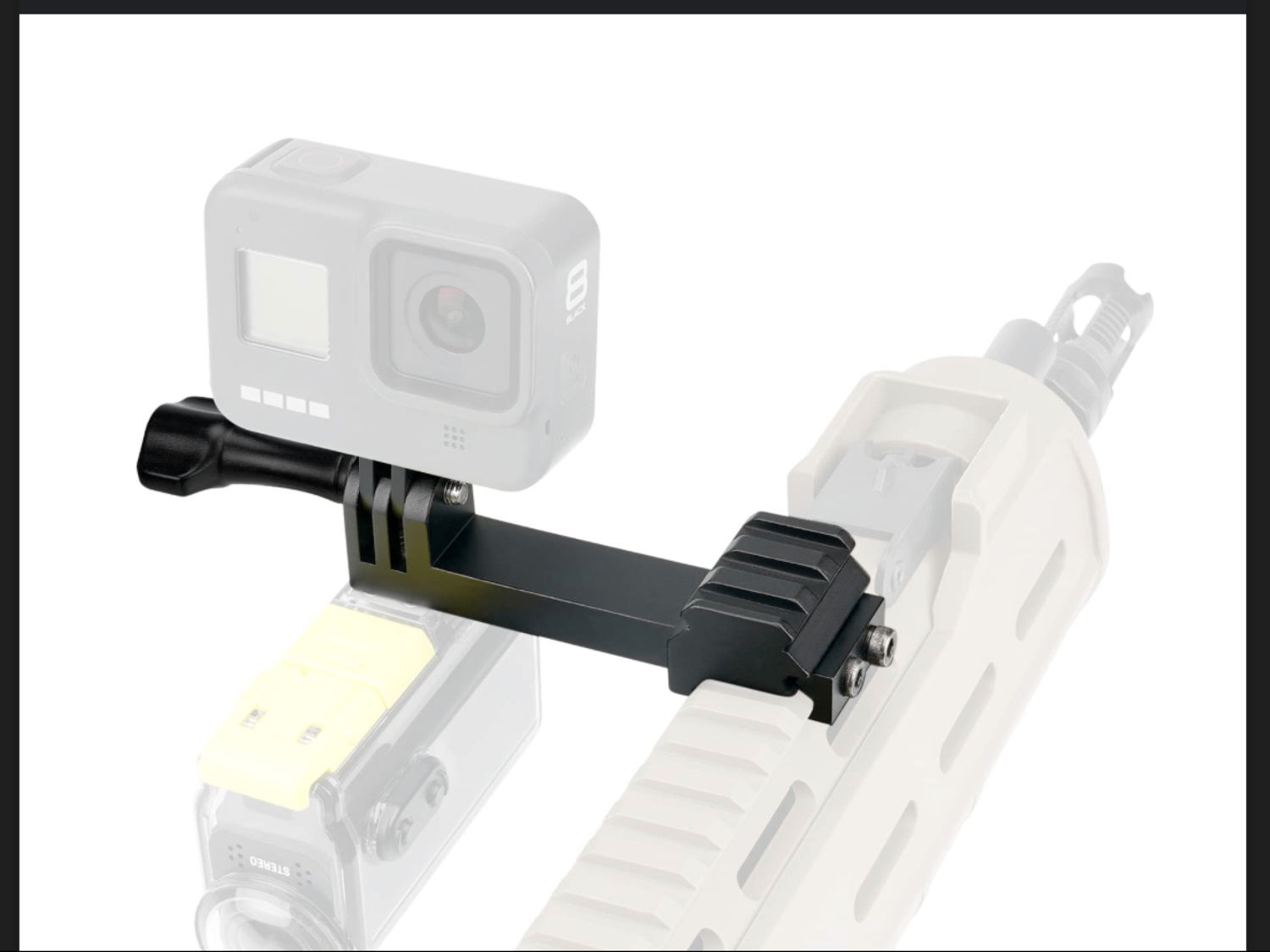 GoPro Universal Camera Gun Mount 2n1 Picatinny Rail Adapter Kit